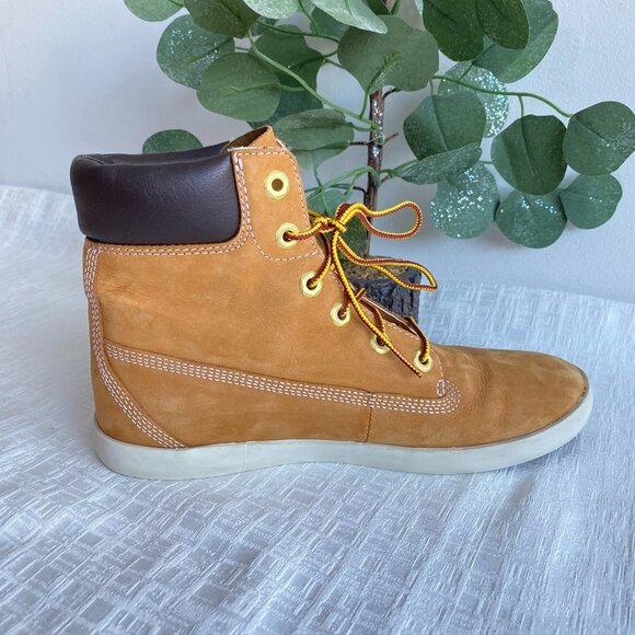 Timberland Flannery 6" Sneaker Boots Wheat Nubuck Sz 9 - Picture 8 of 15